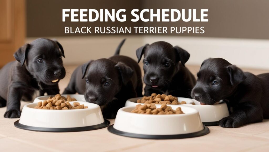 Feeding Schedule for Black Russian Terrier Puppies