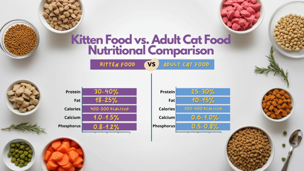 Can Adult Cats Eat Kitten Food? ,Kitten Food vs. Adult Cat Food: Nutritional Comparison